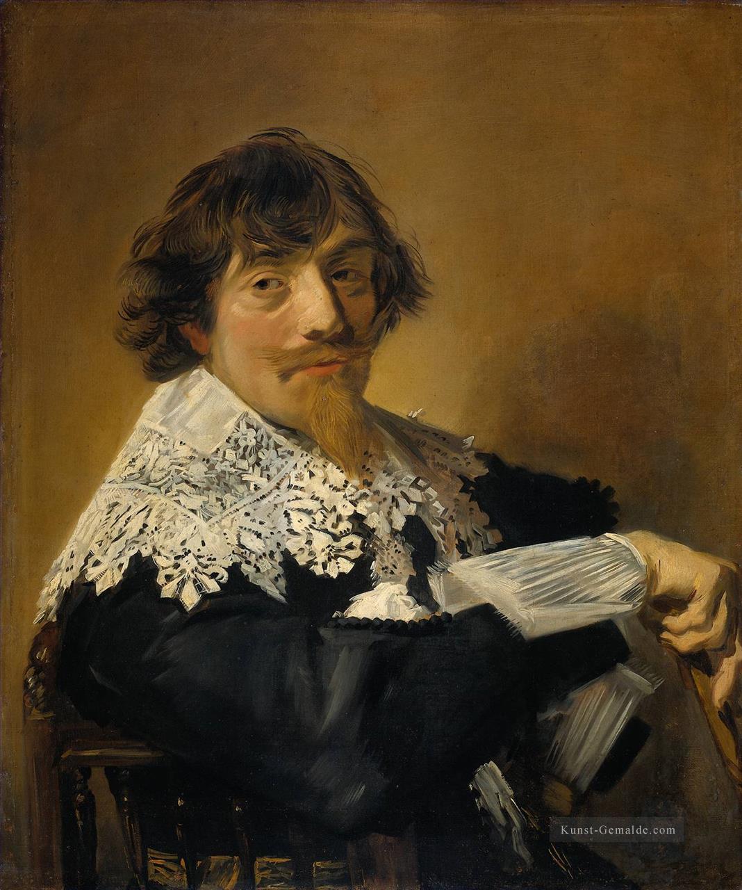 Porträt eines Mannes möglicherweise Nicolaes Hasselaer Niederlande Goldene Zeitalter Frans Hals Ölgemälde